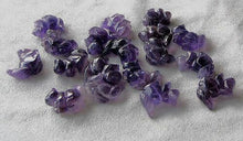 Load image into Gallery viewer, Just Nuts! 2 Amethyst Carved Squirrel Beads | 22x15x10mm | Purple - PremiumBead Alternate Image 2
