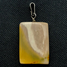 Load image into Gallery viewer, Creamy yellow beige Mookaite &amp; Silver Pendant! | 35x25x5mm | - PremiumBead Alternate Image 2
