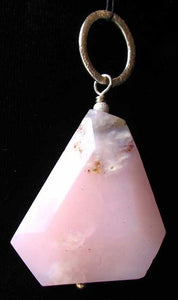 Designer! Pink Peruvian Opal & Silver Pendant 509862F - PremiumBead Alternate Image 2