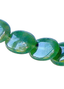 2 Nephrite Jade Magical Natural Untreated Lentil 8377
