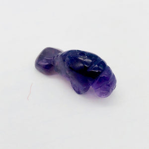 Grace Carved Amethyst Manatee Bead Figurine | 27x10x12mm | Purple - PremiumBead Alternate Image 5