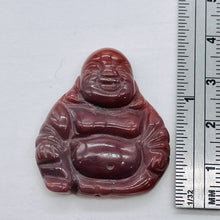 Load image into Gallery viewer, Exotic Fancy Jasper Hand Carved Buddha Bead | 33x30x7mm | Red
