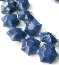 Load image into Gallery viewer, 3 Carved Dumortierite 6-Point Star Beads 9245Du - PremiumBead Alternate Image 2
