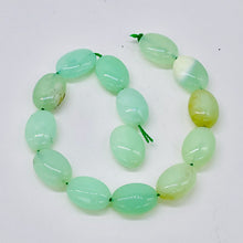 Load image into Gallery viewer, Opal, Peruvian Flat Oval | 20x15x7mm | Green | 14 Bead Half-Strand |
