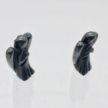 Load image into Gallery viewer, 2 Loving Hand Carved Hematite Guardian Angels | 21x14x8mm | Graphite - PremiumBead Alternate Image 7
