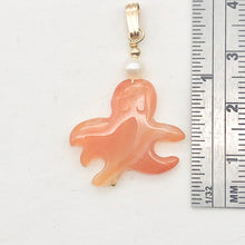 Load image into Gallery viewer, Cartoon Natural Red Carnelian Dangly Octopus 14K Gold Filled Pendant| 1 1/4 &quot; |
