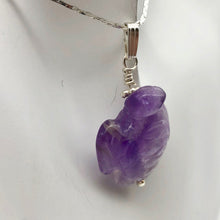 Load image into Gallery viewer, Majestic Hand Carved Amethyst Sea Turtle and Sterling Silver Pendant 509276AMDS - PremiumBead Alternate Image 3
