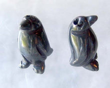 Load image into Gallery viewer, March of The Penguins Carved Hematite FIGURINE
