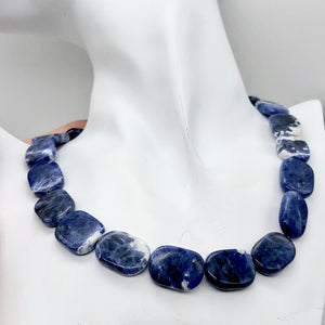 Sensational! Natural Sodalite Bead Strand | 20 Beads |17x15x5mm to 20x15x5mm | - PremiumBead Alternate Image 2