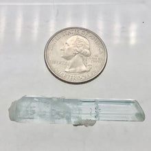 Load image into Gallery viewer, One Rare Natural Aquamarine Crystal | 46x9x10mm | 31.595cts | Sky blue | - PremiumBead Alternate Image 8

