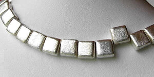 Designer Brushed Silver Square Briolette Bead 7228 - PremiumBead Alternate Image 2