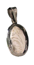 Load image into Gallery viewer, Flora Solid Sterling Silver Engraved Pendant 9969E
