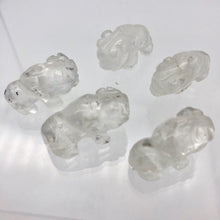 Load image into Gallery viewer, Charge 2 Quartz Hand Carved Bison / Buffalo Beads | 21x14x8mm | Clear - PremiumBead Alternate Image 7
