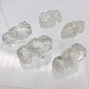 Charge 2 Quartz Hand Carved Bison / Buffalo Beads | 21x14x8mm | Clear - PremiumBead Alternate Image 7