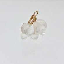 Load image into Gallery viewer, Carved Natural Quartz Bear and 14K Gold Filled Pendant 509252QZG - PremiumBead Alternate Image 4
