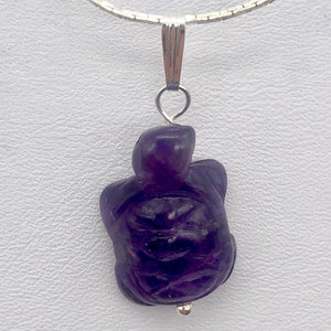 Amethyst Turtle Pendant Necklace | Semi Precious Stone Jewelry | Silver Pendant - PremiumBead Alternate Image 7