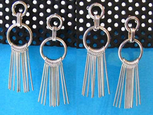 Sassy Solid Sterling Silver Designer Dangle Earrings 10123I - PremiumBead Primary Image 1