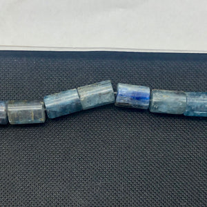 Sparkling Blue Kyanite Tube Bead 16" Strand |15 -14 x 10mm | 28 beads | - PremiumBead Alternate Image 9