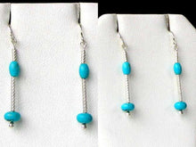 Load image into Gallery viewer, Unique Natural Turquoise &amp; Silver Earrings 6378 - PremiumBead Primary Image 1

