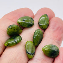 Load image into Gallery viewer, 7 Beads of Premium Briolette Nephrite Jade Beads 10264P
