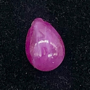 Ruby Flat Smooth Briolette Briolette | 8.75x6x3-8x5x3mm | Pink | 1 Bead