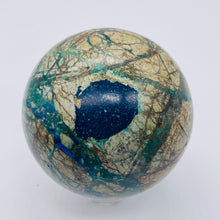 Load image into Gallery viewer, Azurite Malachite Chrysoprase Scry Crystal Sphere | 60mm | Green/Blue/Brown | 1

