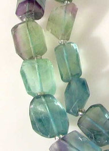 Incredible Artistically Faceted Fluorite Nugget Bead 8 inch Strand 9643HS - PremiumBead Alternate Image 3