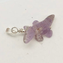Load image into Gallery viewer, Carved Amethyst Alligator Sterling Silver Pendant | 1 1/4 inch long | Purple | - PremiumBead Alternate Image 5
