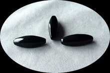 Load image into Gallery viewer, Rare! 3 Elegant Natural Onyx 4-Sided Rice Beads 004650 - PremiumBead Alternate Image 2
