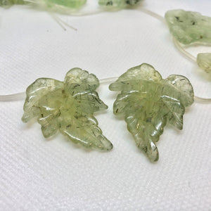 Fab Green Prehnite Leaf Briolette Bead Strand 110532F - PremiumBead Alternate Image 5