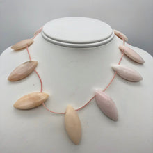 Load image into Gallery viewer, Pink Peruvian Opal Marquis Briolette 12 Bead Strand 10815E - PremiumBead Alternate Image 2

