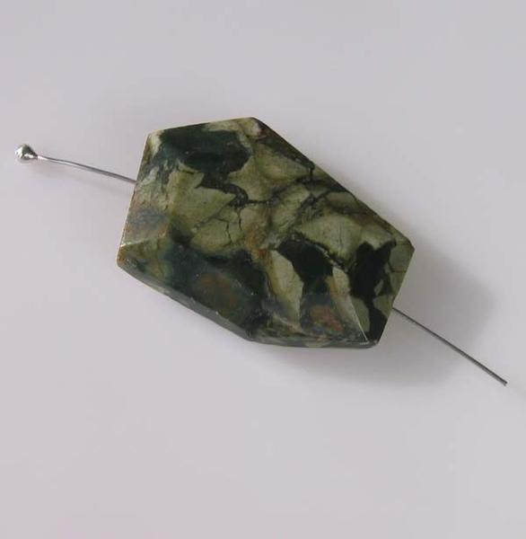 Designer Rainforest Jasper Rhyolite Pendant Bead 9655BB - PremiumBead Primary Image 1