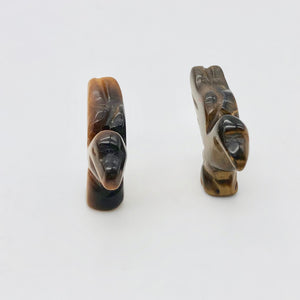 Lovely Hand Carved Tiger's Eye Dove Bird Figurine | 25.5x18x7 | Golden - PremiumBead Alternate Image 10