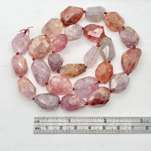 Natural 490cts Spinel Faceted Nugget Bead Strand 10409A