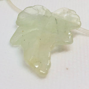 Druzy Green Prehnite Leaf Briolette Bead Strand 110532D - PremiumBead Alternate Image 2