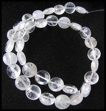 Load image into Gallery viewer, Sparkle Icy Quartz 12x6.5mm Coin Bead 8&quot; Strand 008458 - PremiumBead Alternate Image 3
