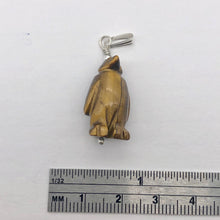 Load image into Gallery viewer, March of The Penguins Tigereye Sterling Silver Pendant | 1 3/8&quot; Long | Bronze | - PremiumBead Alternate Image 6
