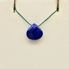 Load image into Gallery viewer, Faceted Lapis 10x10mm Briolette Bead 8 inch Strand (16 Beads) 107259HS - PremiumBead Alternate Image 6
