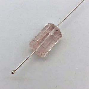 9.9cts Morganite Pink Beryl Hexagon Cylinder Bead | 14x8.5mm | 1 Bead | 3863M - PremiumBead Alternate Image 5