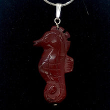 Load image into Gallery viewer, Mookaite Seahorse Sterling Silver Pendant | Semi Precious Stone Jewelry| 1 3/4&quot;
