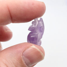 Load image into Gallery viewer, Howling New Moon 2 Carved Amethyst Wolf / Coyote Beads | 21x11x8mm | Purple - PremiumBead Alternate Image 5

