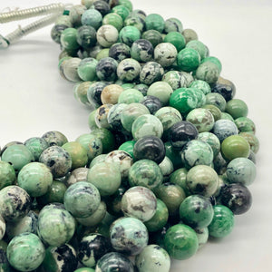 2 Spiderweb Green Turquoise 12mm Round Beads 7535 - PremiumBead Alternate Image 7