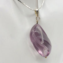 Load image into Gallery viewer, Custom Focal Lavender Fluorite &amp; Sterling Silver Pendant | 2&quot; Long | 510869S - PremiumBead Alternate Image 10
