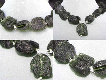 Load image into Gallery viewer, 2 Unique Pendant Size Black Meteor Fragments 11 grams | 29x21x8 to 27x22x8mm | - PremiumBead Alternate Image 7
