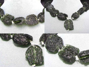 2 Unique Pendant Size Black Meteor Fragments 13 grams | 28x20x8 to 29x21x8mm | - PremiumBead Alternate Image 7