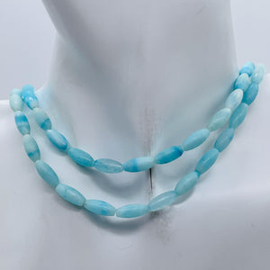 Hemimorphite Oval Bead Strand | 12x5mm | Blue | 34 Beads |