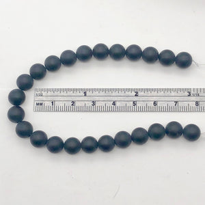 Onyx Gemstone Matte Finish Round Strand | 8mm | Black | 48 Bead(s)