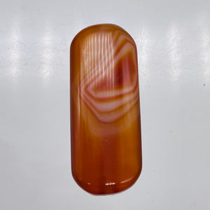 1 Bead of Red Orange Sardonyx 41x16mm Pendant Bead 9589A