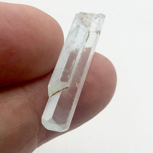 One Rare Natural Aquamarine Crystal | 37x8x6mm | 14.045cts | Sky blue | - PremiumBead Alternate Image 3