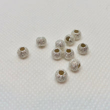 Load image into Gallery viewer, 8 Star Dust 3mm Shimmering Silver Round Beads 007845 - PremiumBead Alternate Image 3
